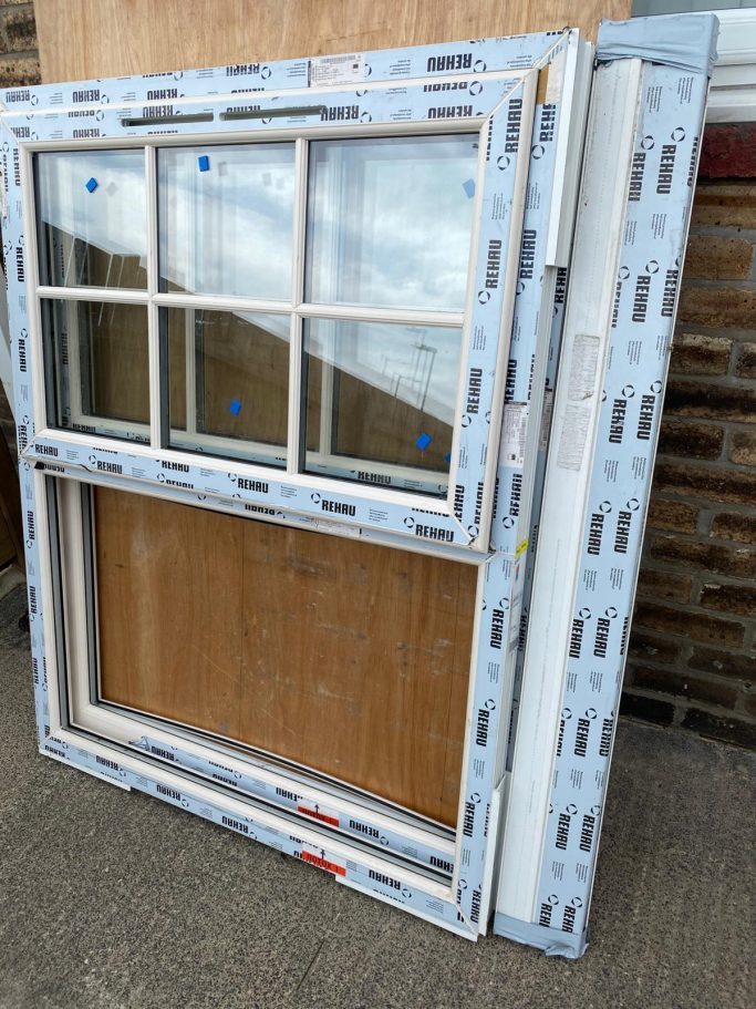 Cream on White windows